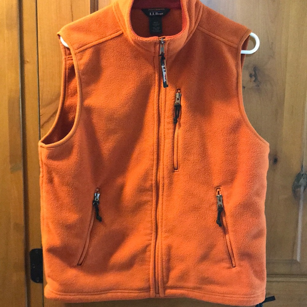 LLBean polar fleece vest Men’s M